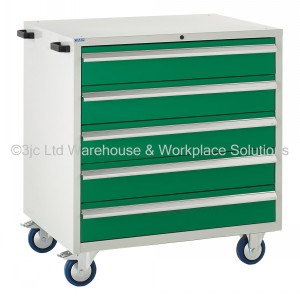 Euroslide Storage Cabinet Mobile 5 Drawers